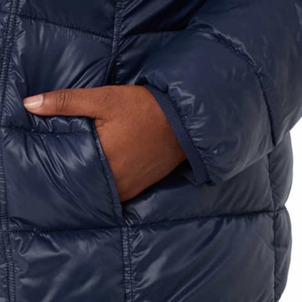Ladies' 3/4 Length Puffer Jacket in Blue Aventure - Picture 4 of 8